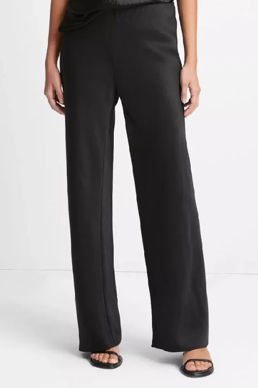 VINCE Fluid Satin Bias Pant Casual Track Pants