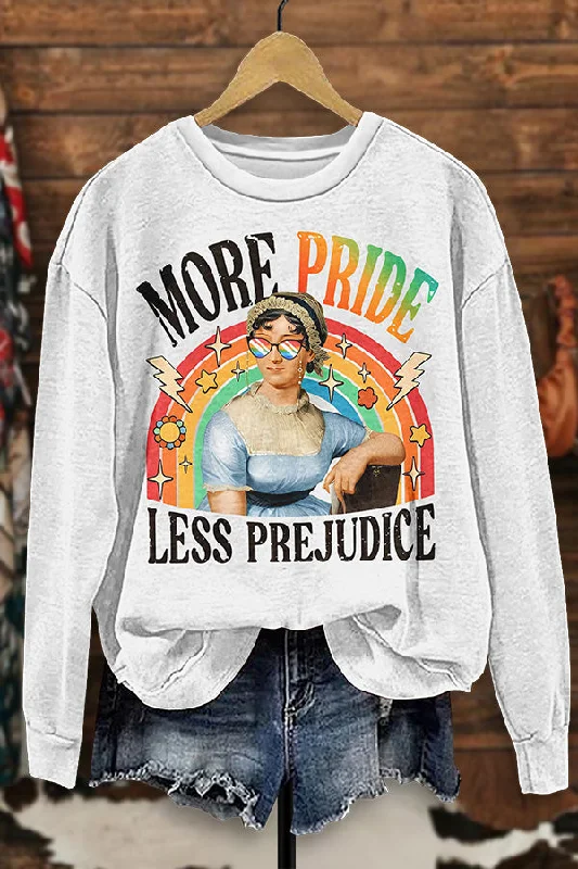 More Pride Less Prejudice Sweatshirt Hoodie Crop Top Short Trendy