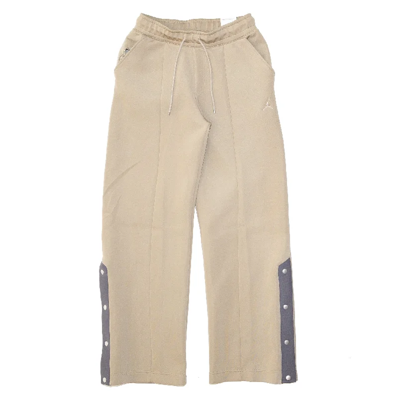 Women's Air Jordan New Classics Capsule Snap Pants 'Khaki' Wide-Legged Palazzos