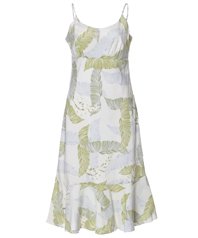 Silk Dress Midi Spaghetti Straps Kihei Tunics Chic elegant