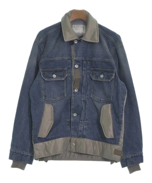 sacai Denim jackets Notch Collar Jacket Peter Pan Collar Jacket Cowl Neck Jacket