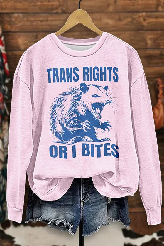 Inclusive Trans Rights Sweatshirt Hoodie Jacket Zipper Layering