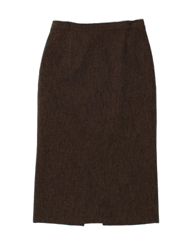GERRY WEBER Womens Midi Straight Skirt W30 Medium Brown denim skirt stylish