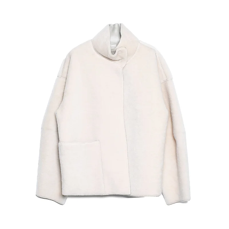 [TODAYFUL]Standcoller Boa Jacket/ECRU(12220006) Fleece Fabric Down Fabric Feather Fabric