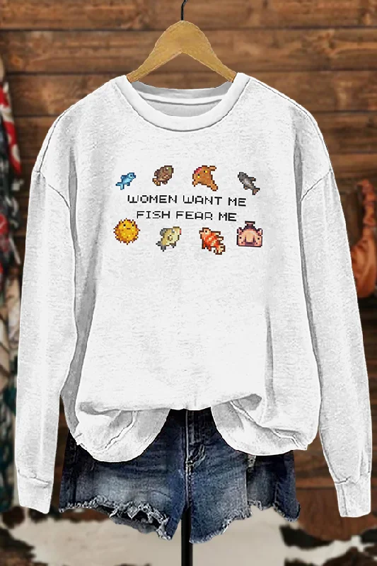 Funny Stardew Valley Fishing Sweatshirt Hoodie with Slim Fit Tailored Modern