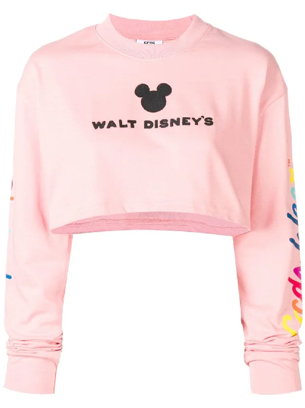 GCDS X Disney cropped hoodie Hoodie with Elastic Cuffs Stretchable Comfortable