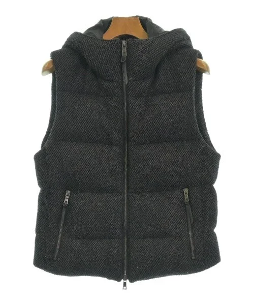 EPOCA UOMO Down jackets/Vests Denim Fabric Leather Fabric Suede Fabric