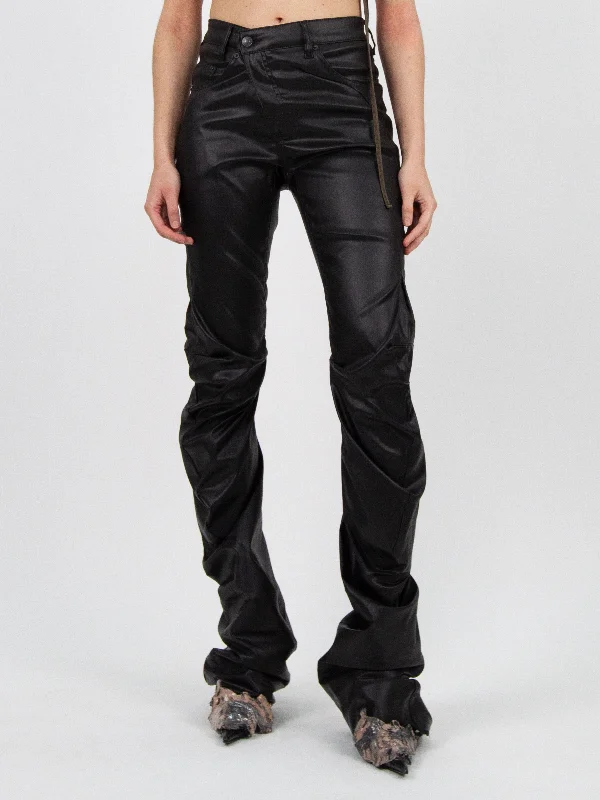 Ottolinger Drape Biker Pants 'Black' Relaxed Linen Pants
