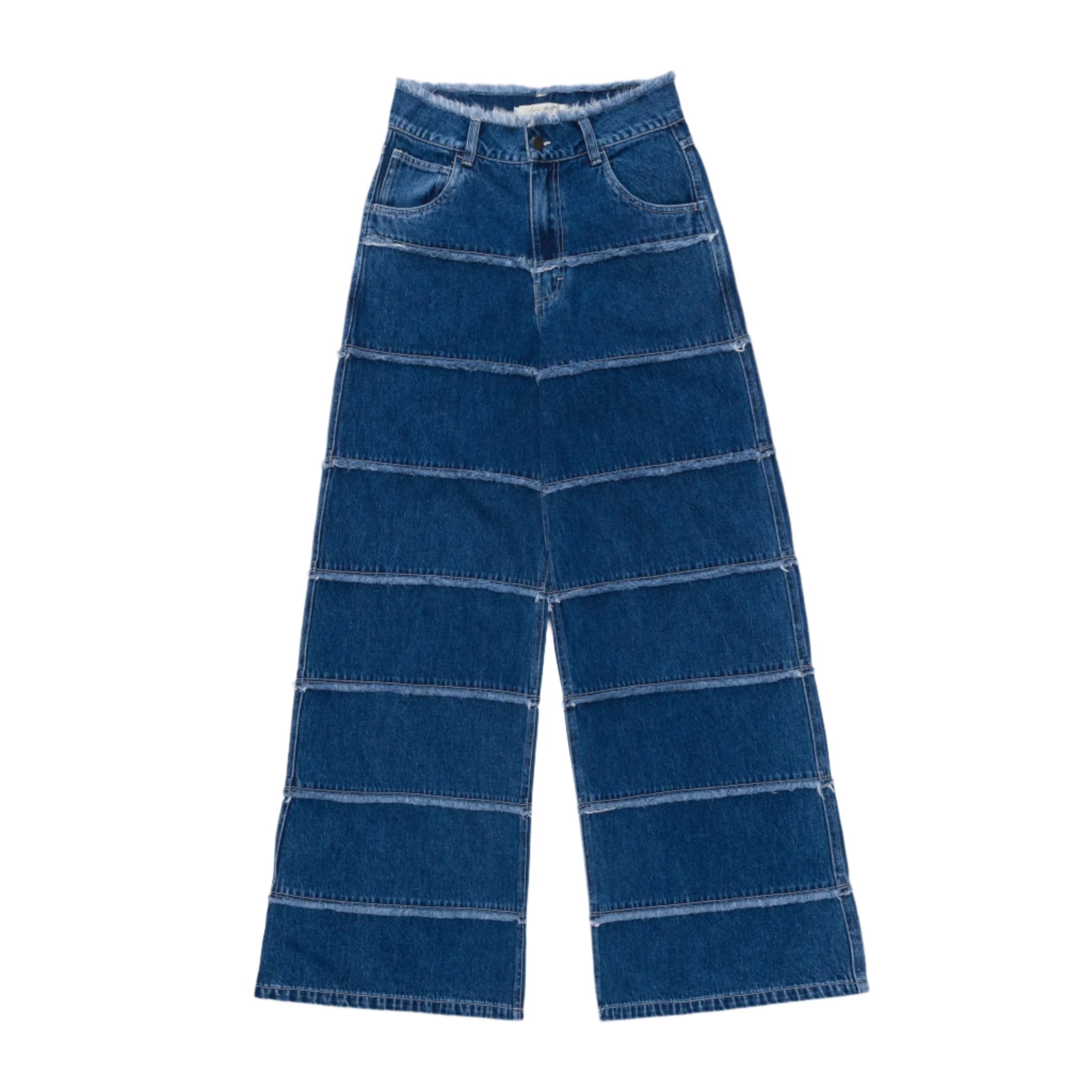 Womens Honor The Gift C-Fall Wide Leg Panel Denim Pant 'Blue' Lightweight Jogger Pants