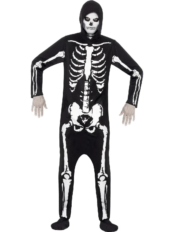 Unisex Skeleton Halloween Fancy Dress Costume Turtleneck Warm Winter