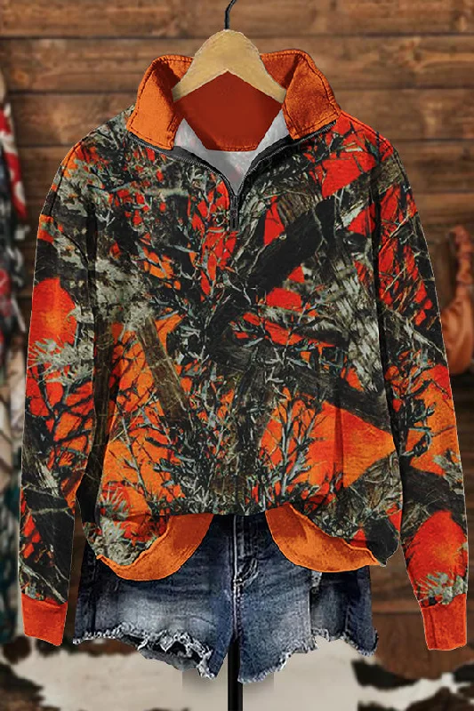 Wildfire Protection Natural Zip Sweatshirt Hoodie with Fur Luxurious Winter