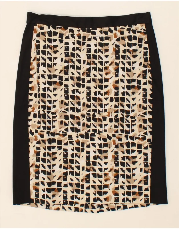 DKNY Womens Abstract Pattern Straight Skirt US 4 Small W28 Multicoloured cashmere skirt rich