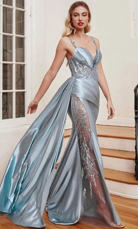 Cinderella Divine CDS417 - Embellished Sash Prom Dress Tunics Velvet soft