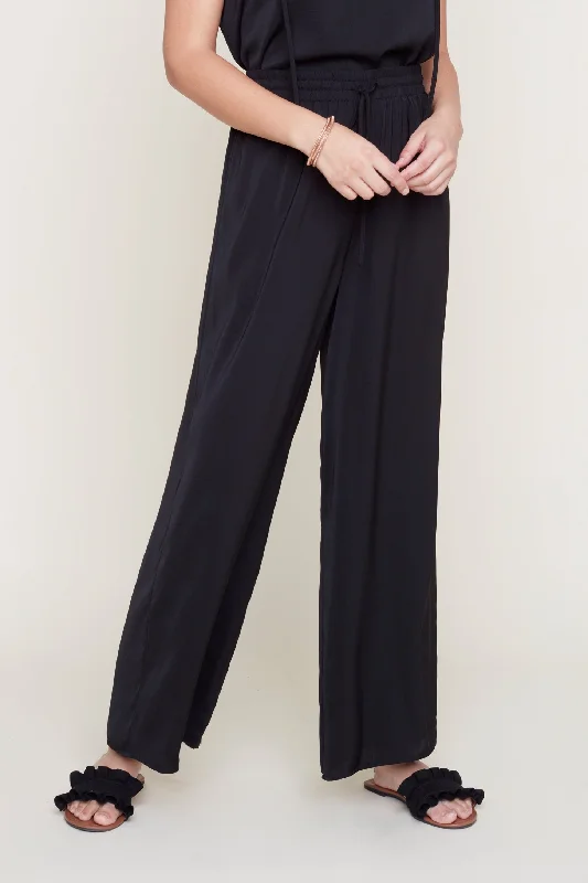 Renuar Flowy Palazzo Pant R10070-248-8302 Black Casual Lounge Pants