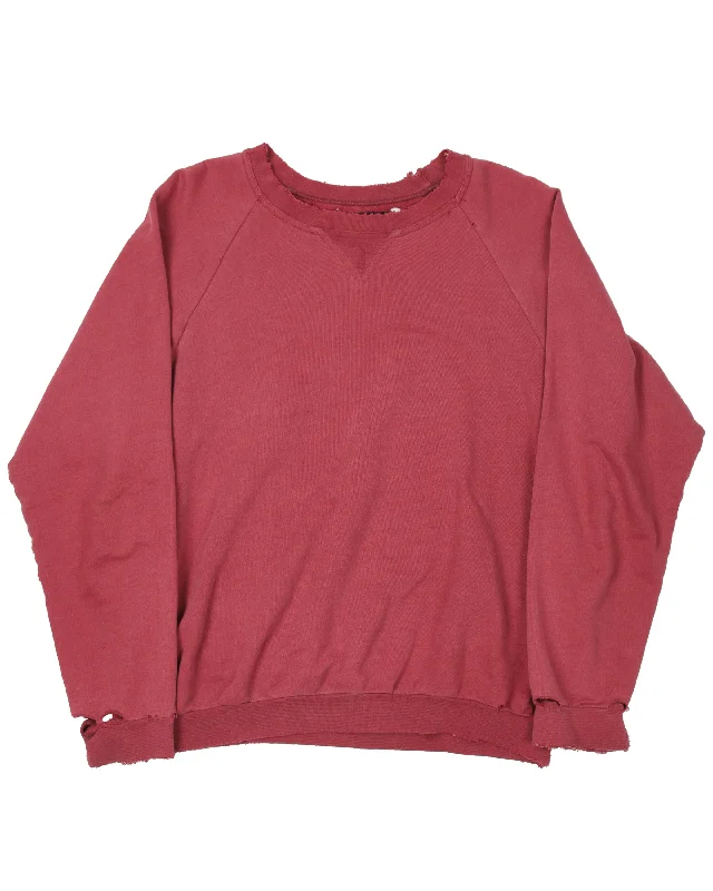 AW02 Virginia Creeper Crewneck Sweatshirt Hoodie with Gradient Ombre Colorful