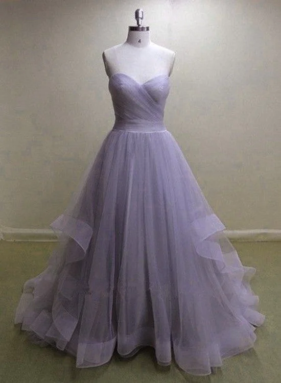 Beautiful Sweetheart Tulle Ball Prom Dress, Lovely Tulle Formal Gowns, Party Dress Bodycon Fitted Nightout