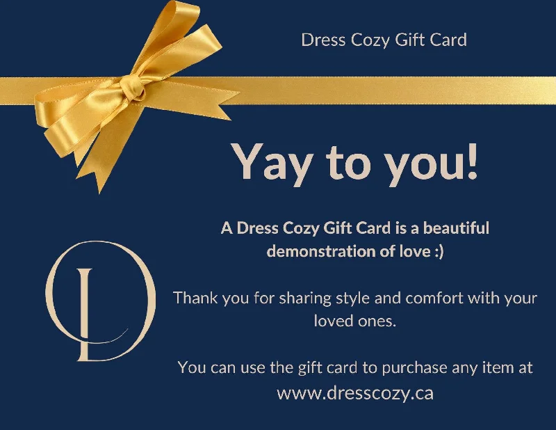 Dress Cozy Gift Card Tunics Trousers formal