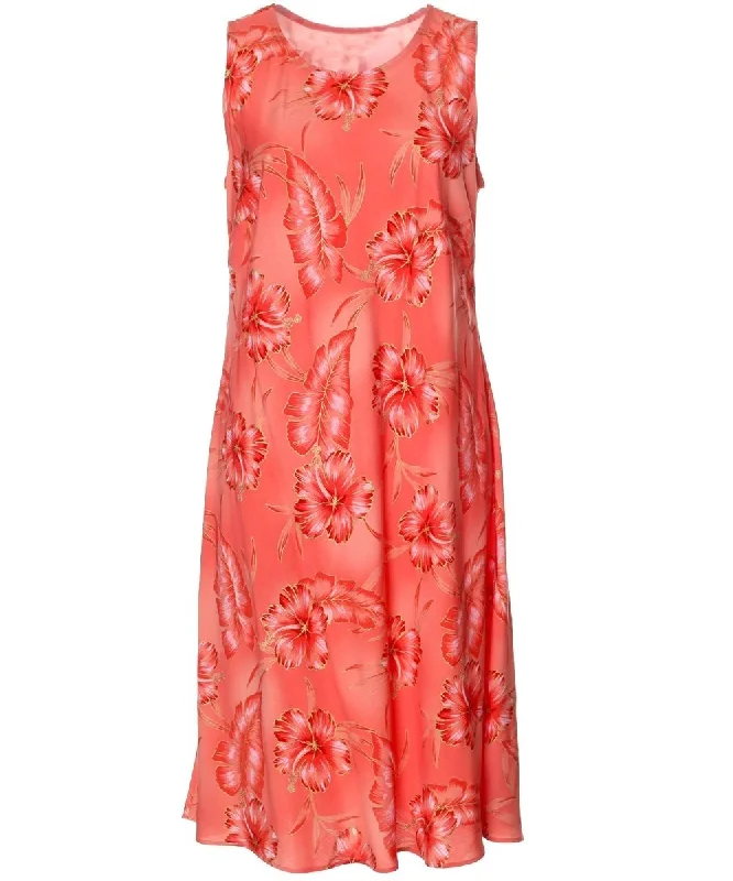 Knee Length Short Hawaiian Dress Kailua Tunics Cozy comfortable