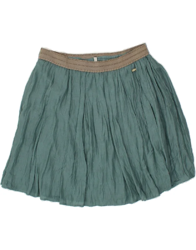 WOOLRICH Womens Mini Skirt XS W30  Green Viscose lace skirt delicate