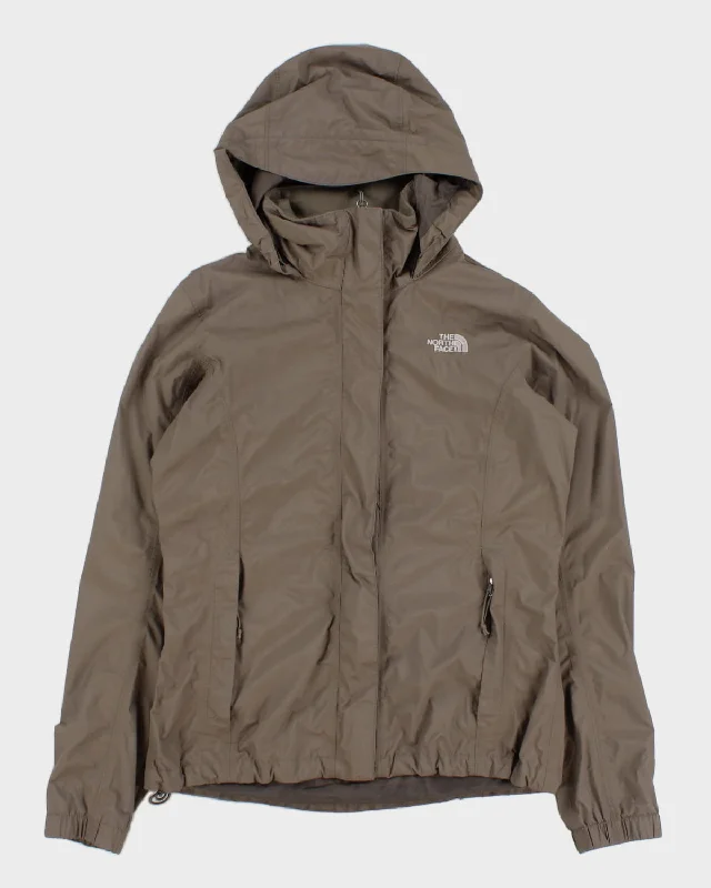 The North Face Brown Hooded Jacket - S V-Neck Jacket Boat Neck Jacket Square Neck Jacket