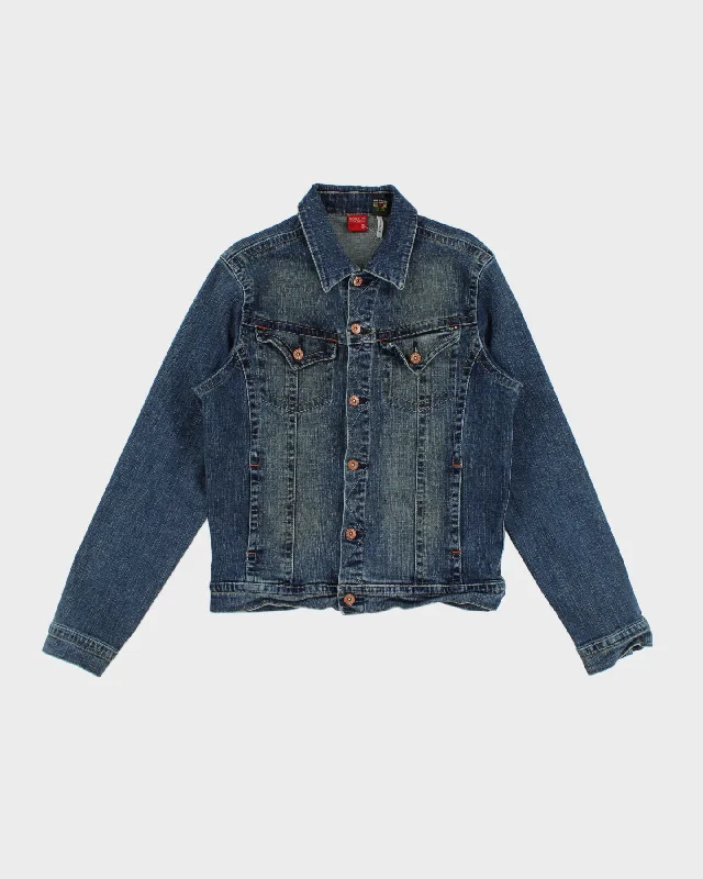 Y2K 00s Buffalo David Bitton Dark Wash Denim Jacket - M Wool Jacket Cashmere Jacket Tweed Jacket