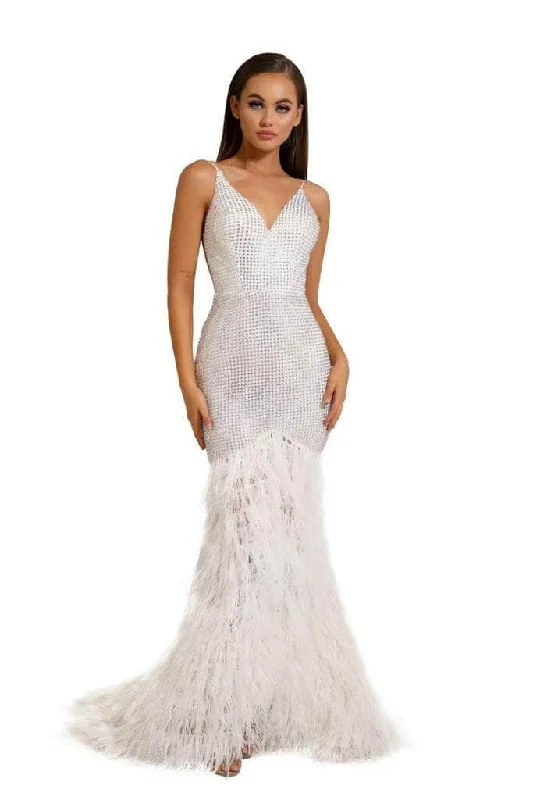 Captivating Feather Prom Dress: Elevate Your Elegance with Portia and Scarlett Tunics Summer linen