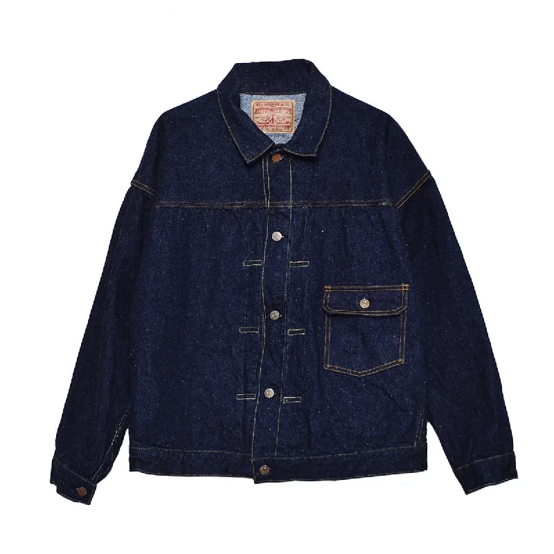 [READYMADE]DENIM JACKET/BLUE(RE-CO-BL-00-00-241) Denim Fabric Leather Fabric Suede Fabric