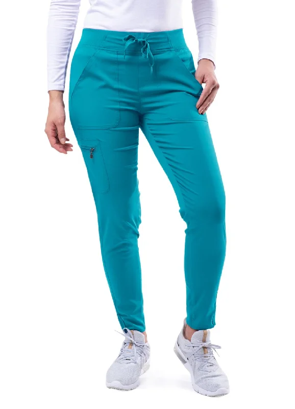 Women's Ultimate Yoga Jogger Pant (Regular)  by Adar XXS-3XL /  TEAL BLUE Classic Chino Pants