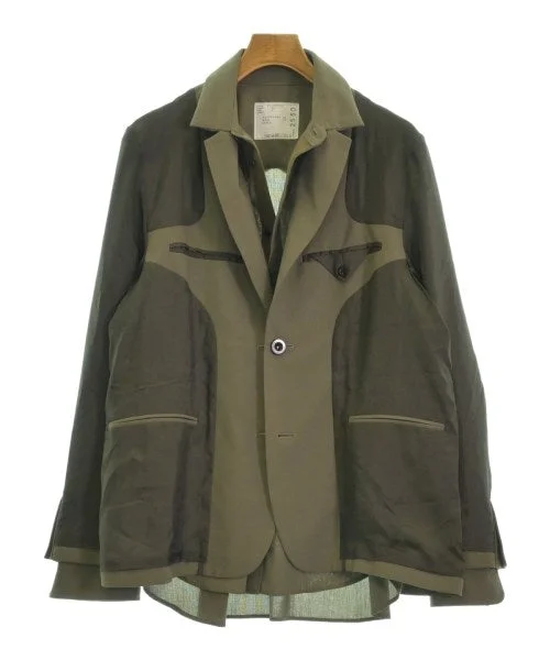 sacai Casual jackets Ribbed Jacket Pleated Jacket Ruffled Jacket