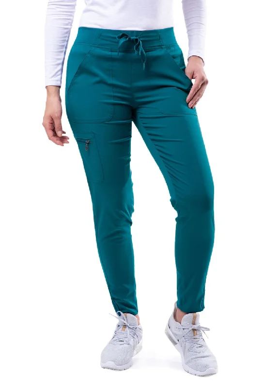 Women's Ultimate Yoga Jogger Pant (Regular)  by Adar XXS-3XL /  CARIBBEAN BLUE Comfortable Cargo Pants