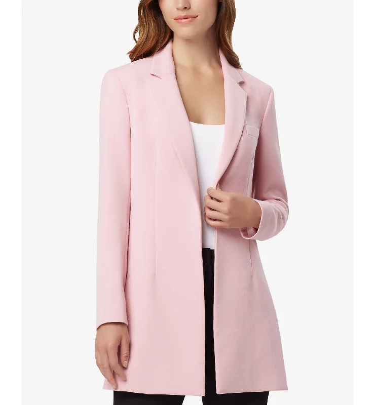 Tahari Petite Asl Notched Collar Kiss Front Jacket Welt Pockets Slit Pockets Flap Pockets