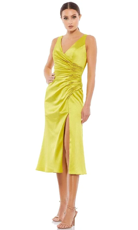 Ieena Duggal 26625 - Ruched V-Neck Cocktail Dress Tunics Versatile all-occasion