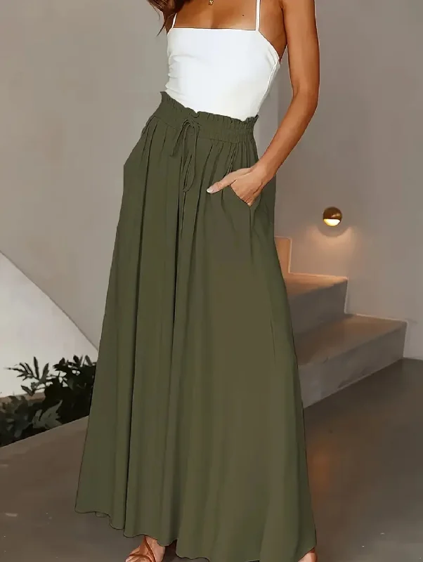 Curvy Olive Paperbag Pants ☆large/3x Comfortable Maternity Pants