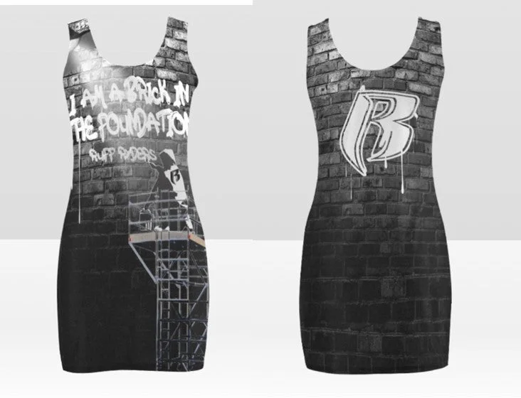 RR I am a Brick Dress Tunics Yoga stretchy