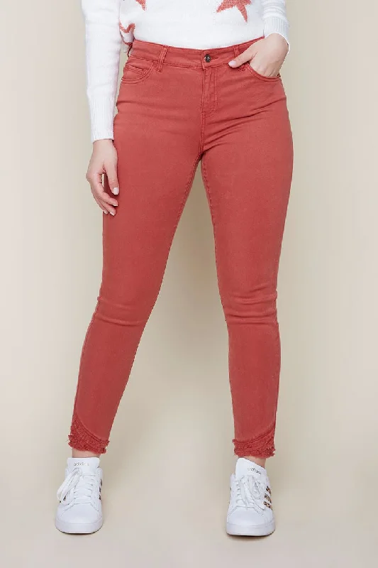 Renuar Woven Tencel Pant R10082-E2008-80728 Chive Elegant Trouser Pants