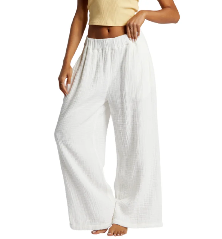 Follow Me Pant- Salt Crystal Chic Wool Trousers