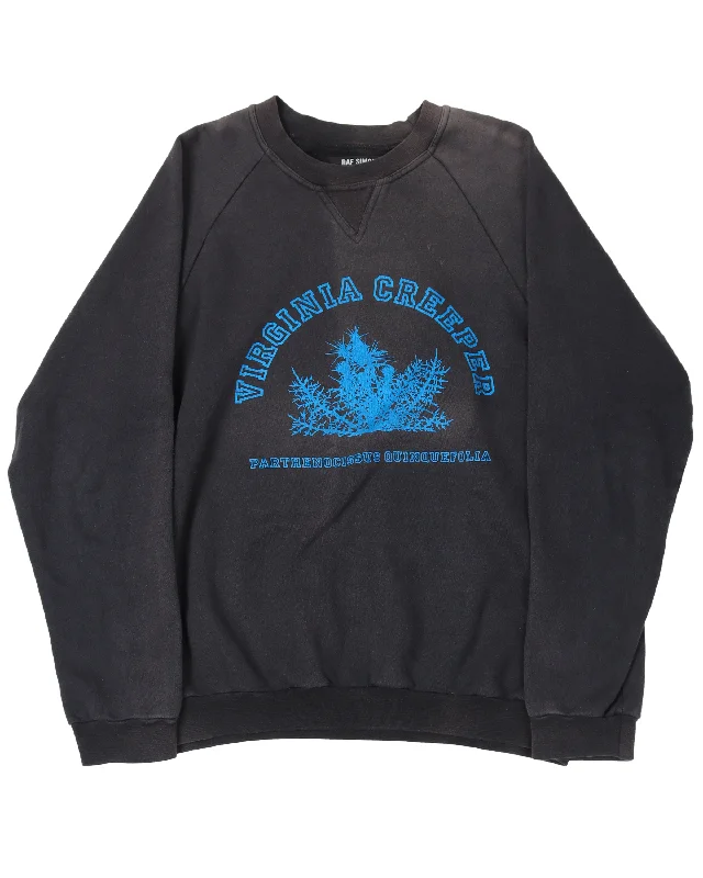 AW02 Virginia Creeper Crewneck Sweatshirt Hoodie with Raglan Sleeves Sporty Comfortable