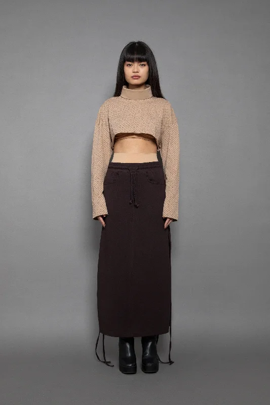 Organic Silent Slit Skirt high slit skirt