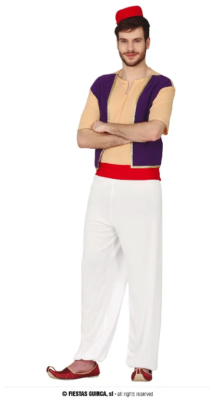 Men's Arabian Desert Thief Bandit Fancy Dress Costume Tunics Running lightweight
