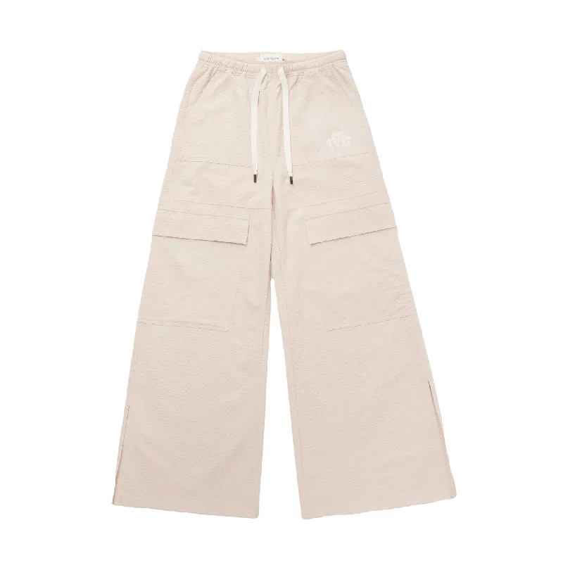 Women's Honor The Gift Drawstring Loose Cargo Pant 'Bone' Soft Stretch Pants