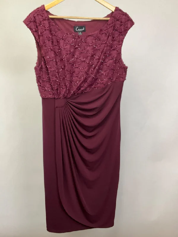 CONNECTED APPAREL BURGUNDY DRESS SZ 14 Tunic Top Casual