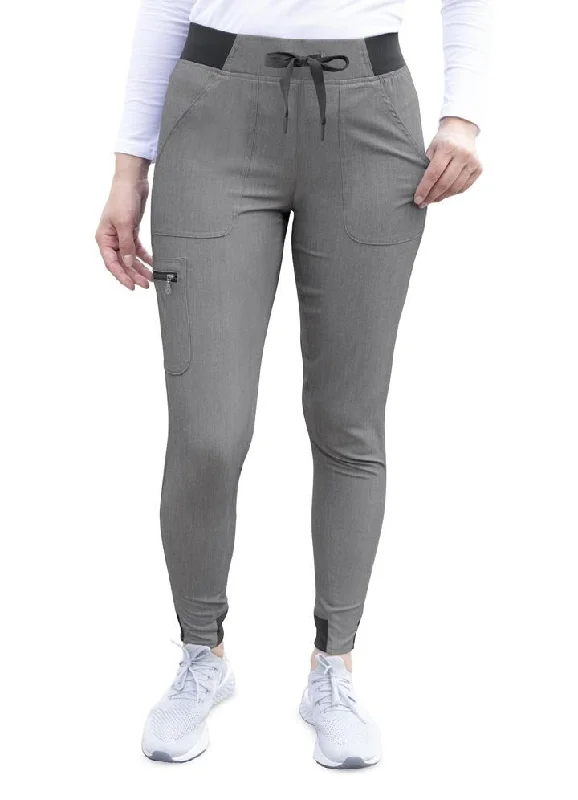 Pro Heather Collection Jogger Scrub Pant by Adar (Regular) XXS-3XL / Heather Grey Comfortable Denim Pants