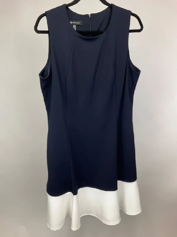 ANNE KLEIN BLUE/WHITE DRESS SZ XL Maxi Flowy Bohemian