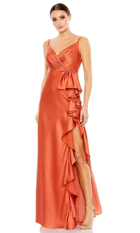 Mac Duggal 68551 - Spaghetti Strap Ruffles Prom Dress Tunics Modern contemporary