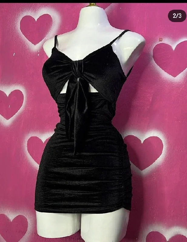 Black Spaghetti Straps Sheath Velvet Homecoming Dress Short Party Dress, DP4367 Tunics Seasonal trendy