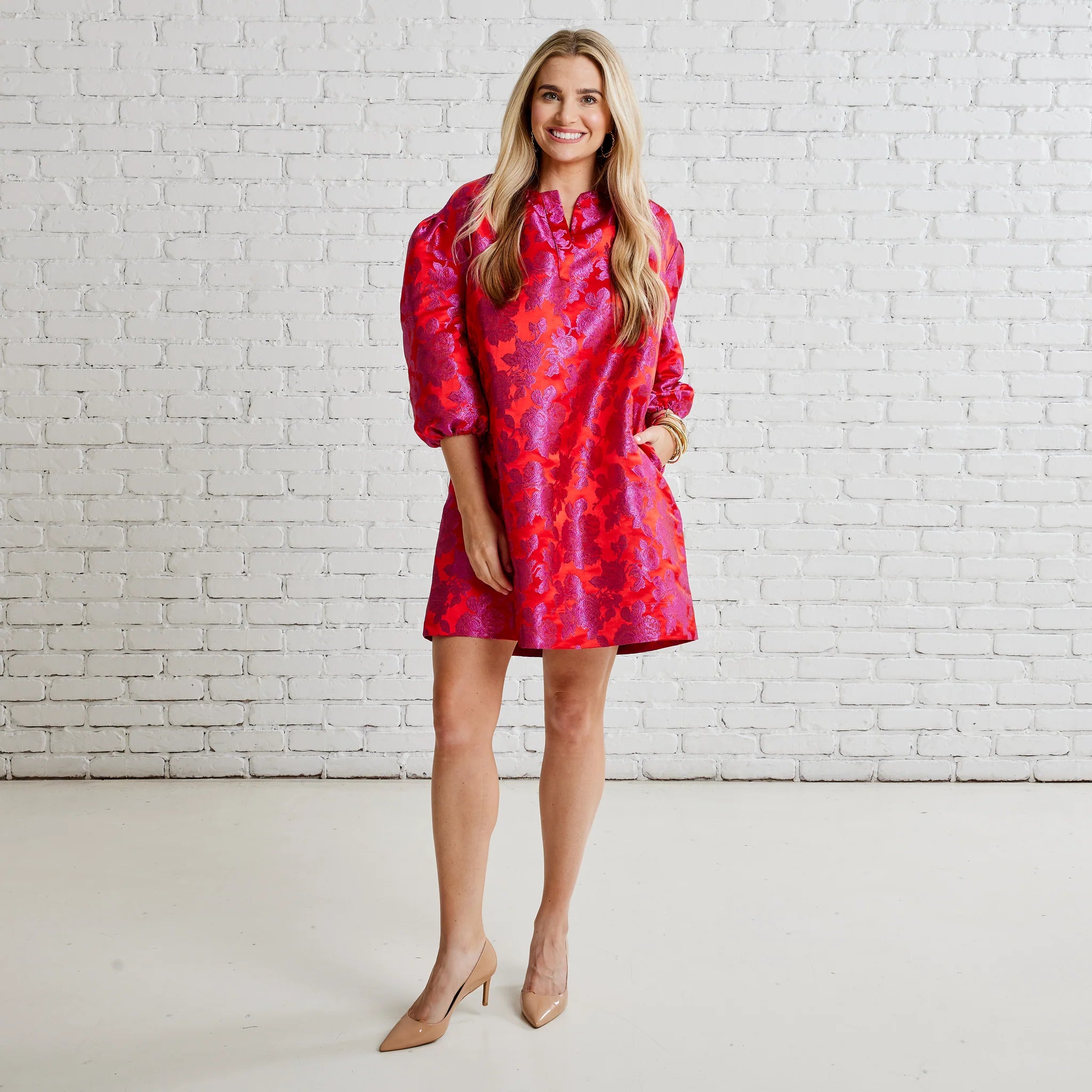 Asher Jacquard Dress Tunics Formal black