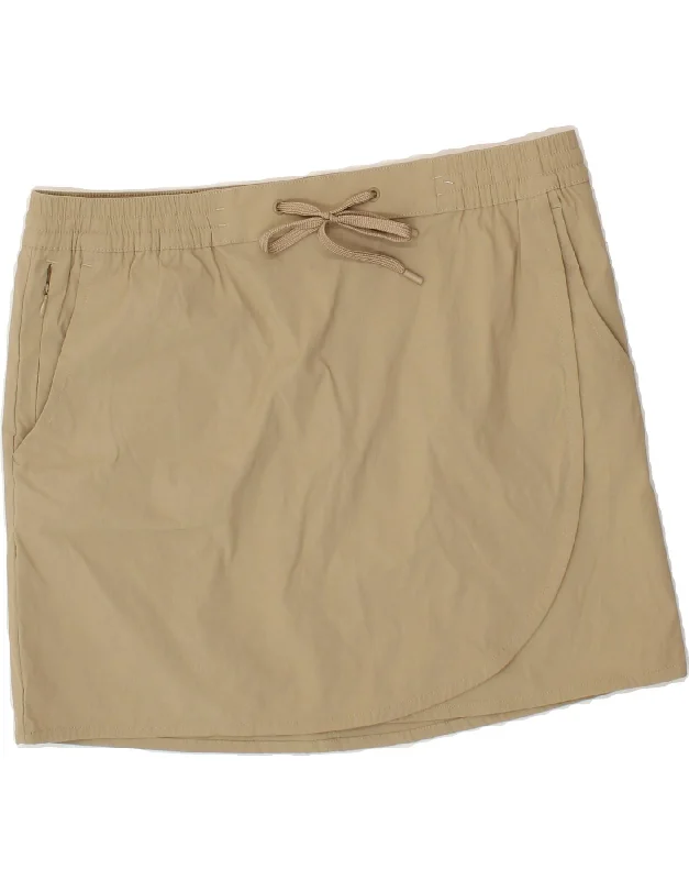 EDDIE BAUER Womens Mini Skirt Large W34 Beige lace skirt romantic