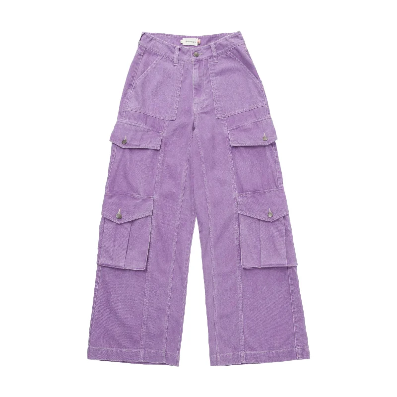 Women's Honor The Gift HTG Cargo Pant'Purple' Comfortable Jogger Trousers