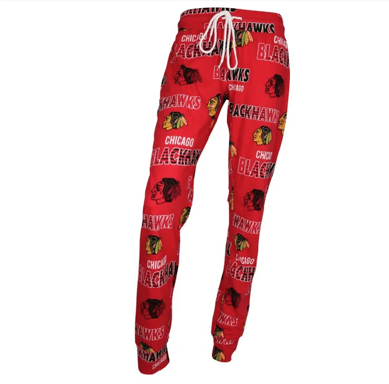 Chicago Blackhawks Womens Sweep Printed Pajama Pants By Concepts Sport Cozy Lounge Pants