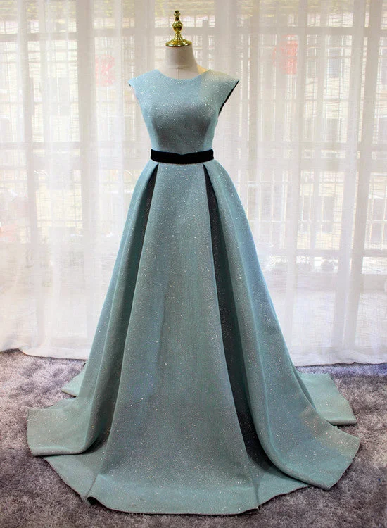 Blue Round Neckline A-line Party Dress , Gorgeous Formal Dress Tunics Versatile stylish